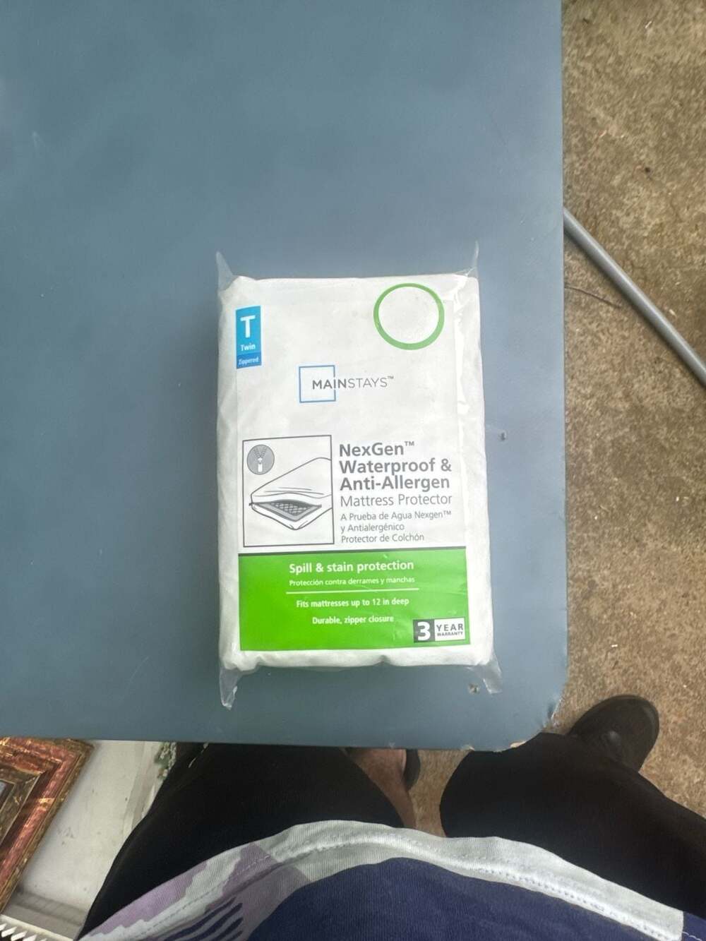 Mainstays NexGen Twin Waterproof & Anti-Allergen Zippered Mattress Protector